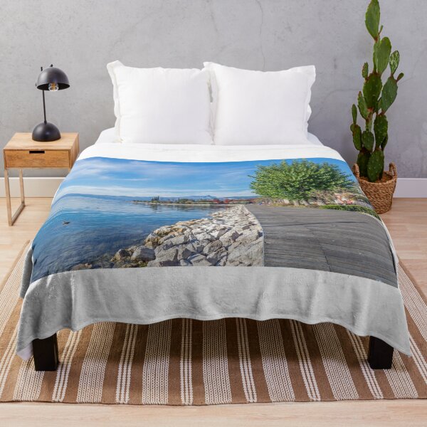Item preview, Lake Garda Bardolino promenade view designed and sold by TDArtShop.