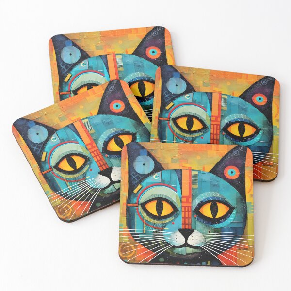 Item preview, Abstract Cat #15 designed and sold by DigiWorldAi.