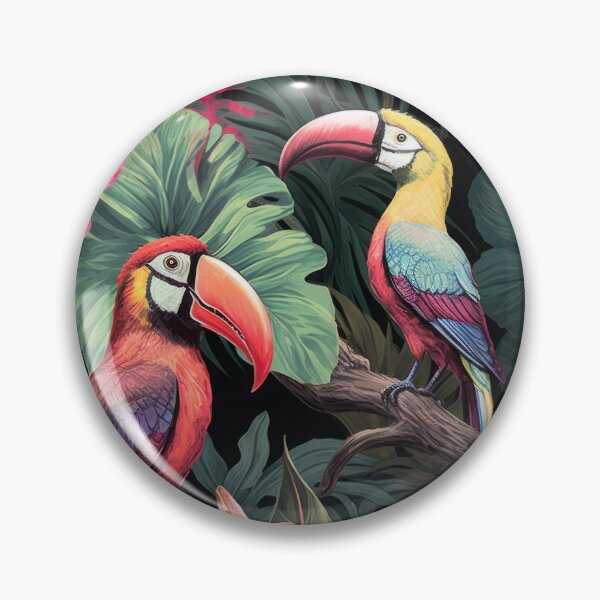 Item preview, Retro Tucano Tropical Forest and flower designed and sold by Retrocranio.