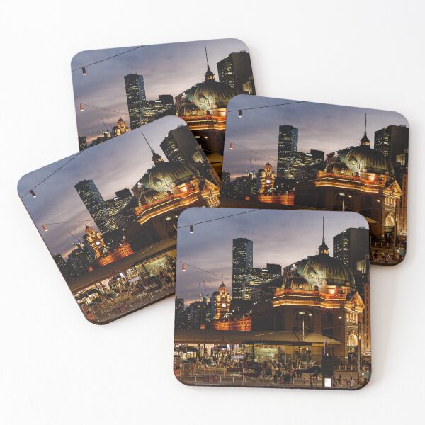 Item preview, Melbourne, Flinders Street Station at Sunset designed and sold by Chris Cobern.