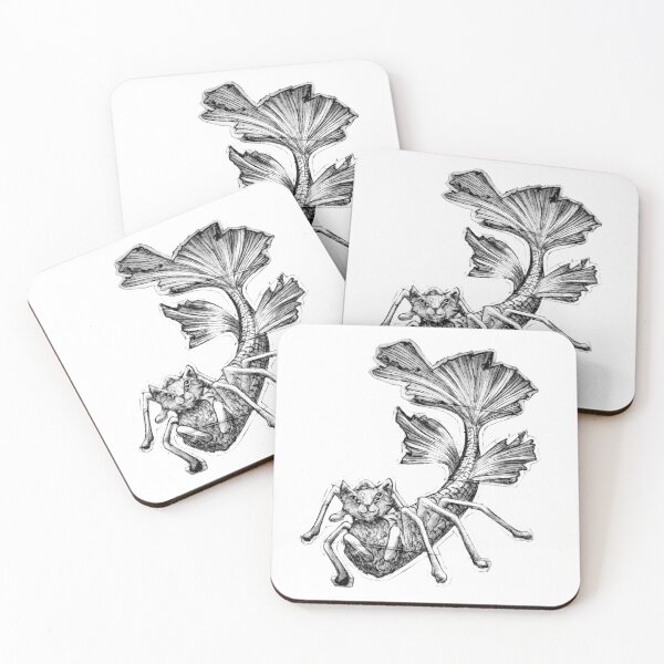 Item preview, Mermaid spider, engraving designed and sold by CleyVonSlay.