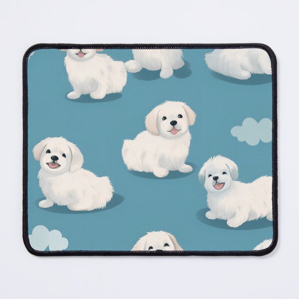 Item preview, Adorable Maltese Puppies Seamless Pattern designed and sold by seunghu.