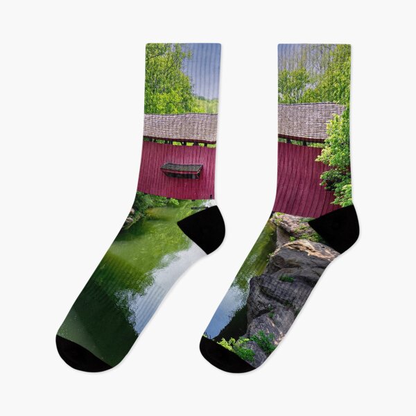 Item preview, Old Cox Ford Covered Bridge - Indiana designed and sold by Kathy Weaver.