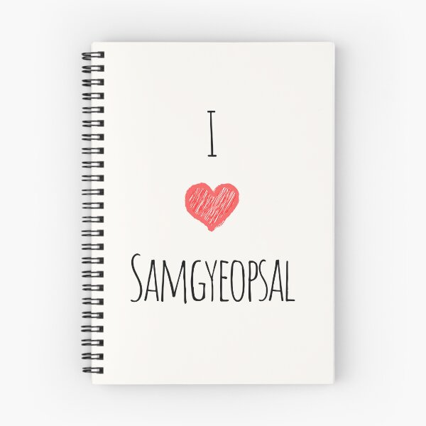 Item preview, Me encanta Samgyeopsal, comida coreana, saborea los sabores: delicias de comida coreana designed and sold by iCherryRed.