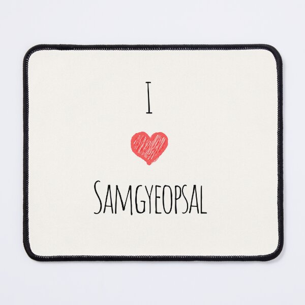 Item preview, I Love Samgyeopsal, Korean Food, Savor the Flavors: Korean Food Delights designed and sold by iCherryRed.