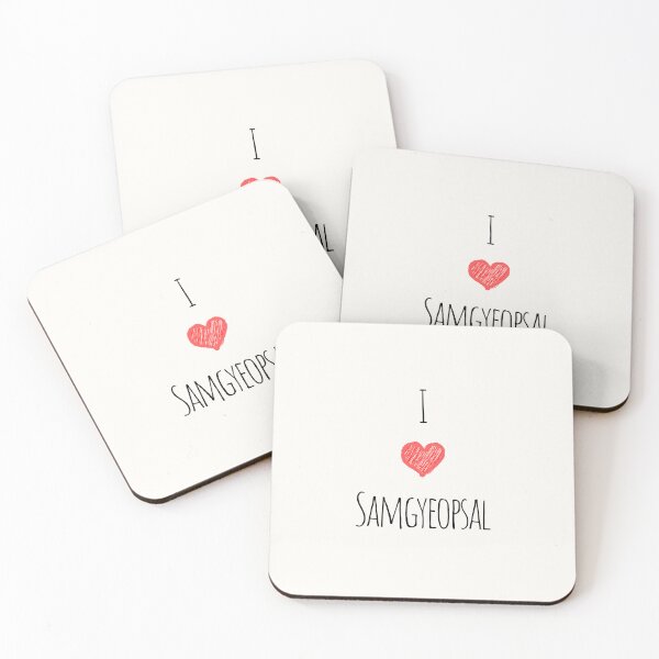 Item preview, Me encanta Samgyeopsal, comida coreana, saborea los sabores: delicias de comida coreana designed and sold by iCherryRed.