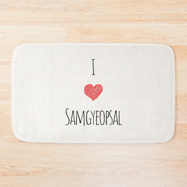 Item preview, Me encanta Samgyeopsal, comida coreana, saborea los sabores: delicias de comida coreana designed and sold by iCherryRed.