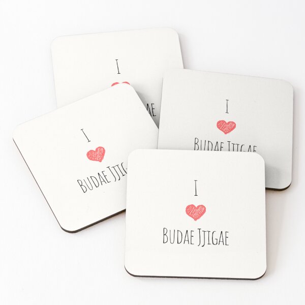 Item preview,  Me encanta Budae-Jjigae, estofado militar, estofado coreano, comida coreana, saborea los sabores: delicias de comida coreana designed and sold by iCherryRed.