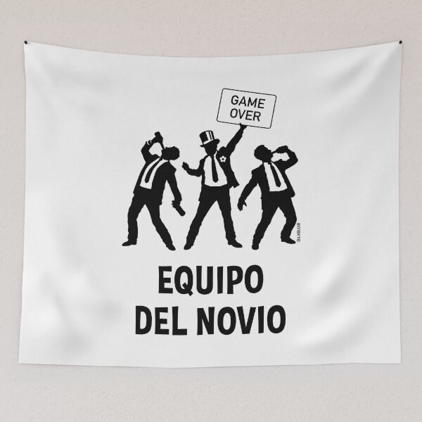 Item preview, Game Over – Groom's Team (Bachelor Party / Silhouette / Black) designed and sold by MrFaulbaum.
