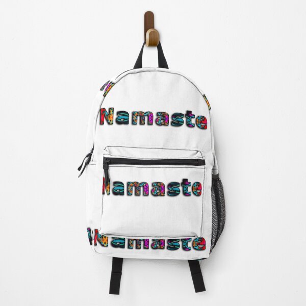 Item preview, Namaste - text cut out of a vivid mandala with outline and drop shadow designed and sold by Warren Paul Harris.
