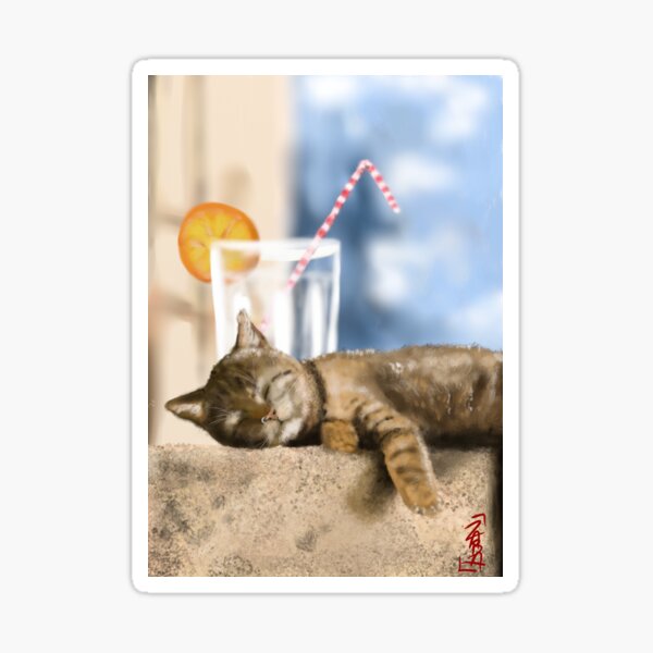 Sommerkatze Sticker