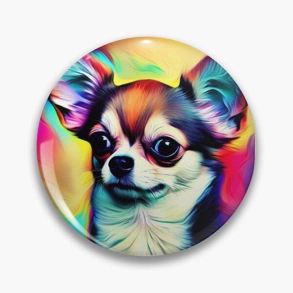 Item preview, Colourful art chihuahua with its signature ears and cute look. designed and sold by Hello Llama.