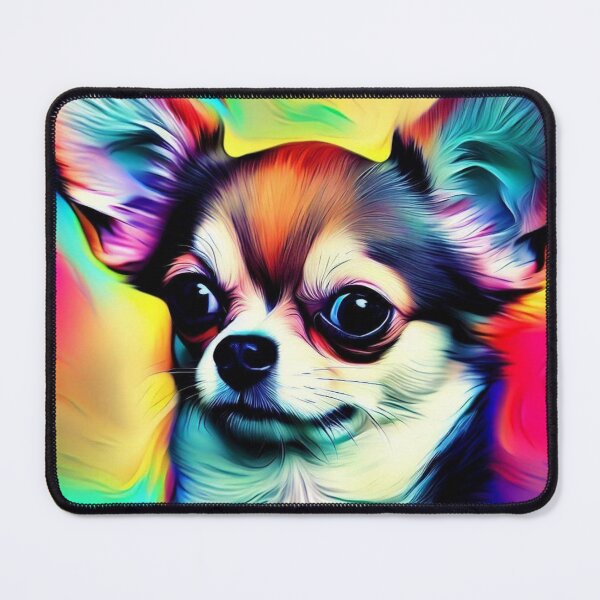 Item preview, Colourful art chihuahua with its signature ears and cute look. designed and sold by Hello Llama.