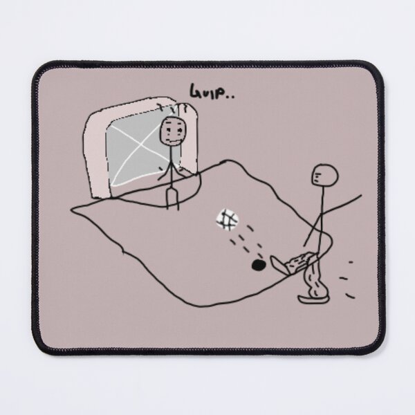 Item preview, strong leg stickman playing football designed and sold by Billy Peet.