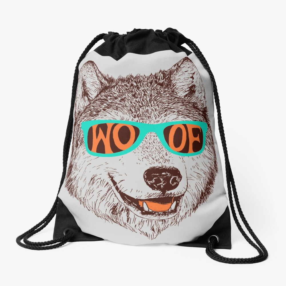 Woof Drawstring Bag