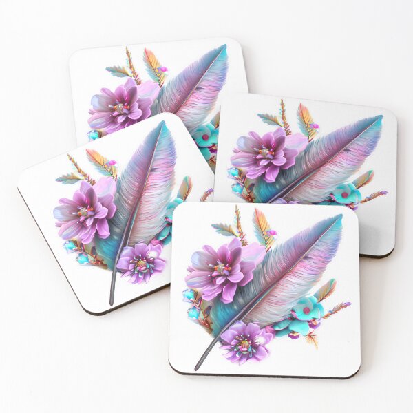 Item preview, Feather and flowers bouquet designed and sold by EdeniaArtStudio.