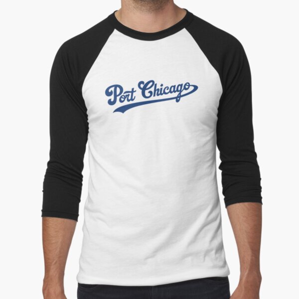 Port Chicago (Royal Blue) Baseball ¾ Sleeve T-Shirt
