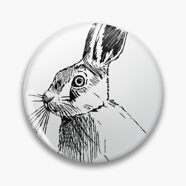 Item preview, Etched Hare, Black designed and sold by Konni Jensen.