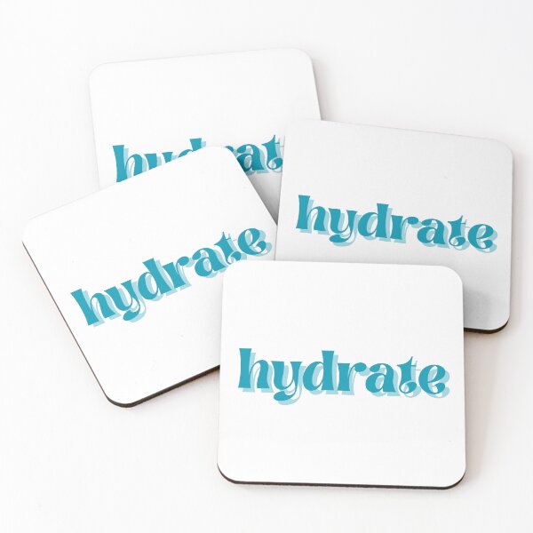 Item preview, hydrate bitch hydrate don't diedrate drink water blue aesthetic font quote designed and sold by emcazalet.