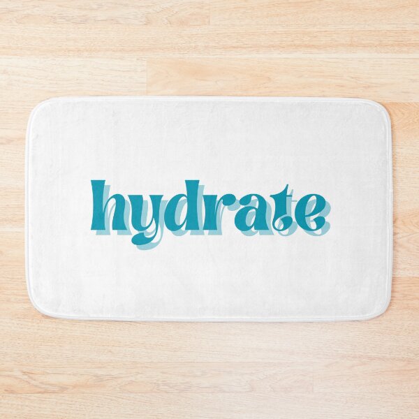 Item preview, hydrate bitch hydrate don't diedrate drink water blue aesthetic font quote designed and sold by emcazalet.