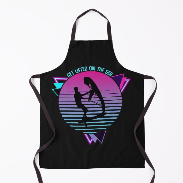 Item preview, Get Lifted on the Sea Synthwave 80s Wing Foil Wing Surf Wingfoiler Wingsurfer designed and sold by LumbardaDesigns.