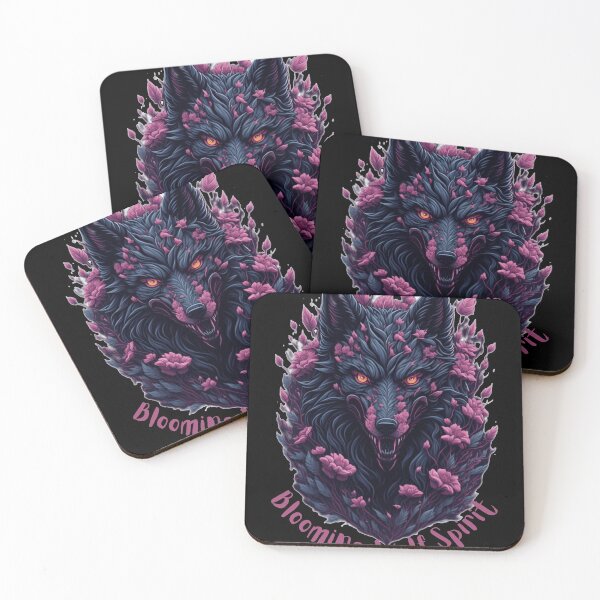 Item preview, Wolf with flowers girls, Wolf Lovers, Wolf Portrait designed and sold by YrtemmyS.