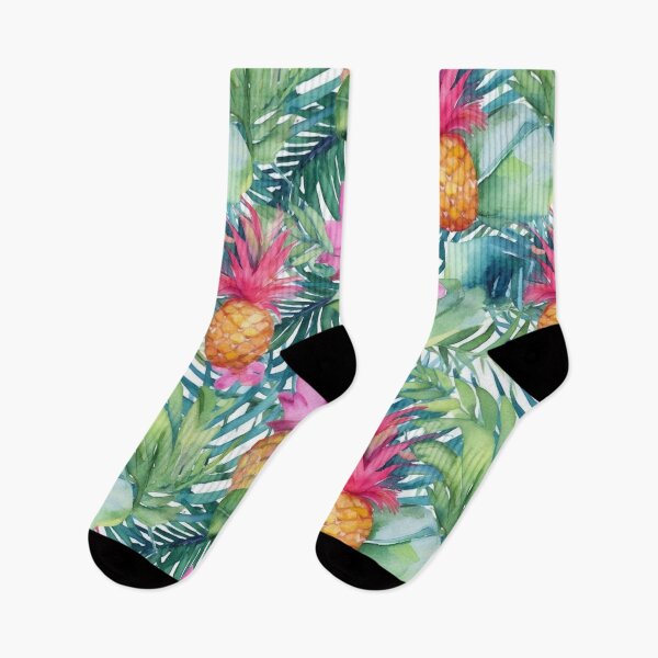 Item preview, Summer-themed seamless pattern, Pineapple pattern designed and sold by ArtisticByNix.