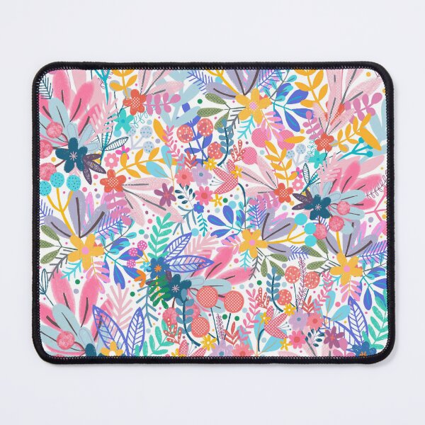 Item preview, The Tropical Garden flowers leaves berries pattern designed and sold by stamptout.