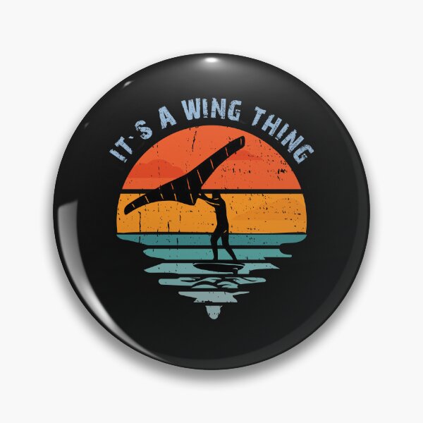 Item preview, It's a Wing Thing Grundge Vintage Retro Wing Foil Wing Surf Wingfoiler Wingsurfer designed and sold by LumbardaDesigns.