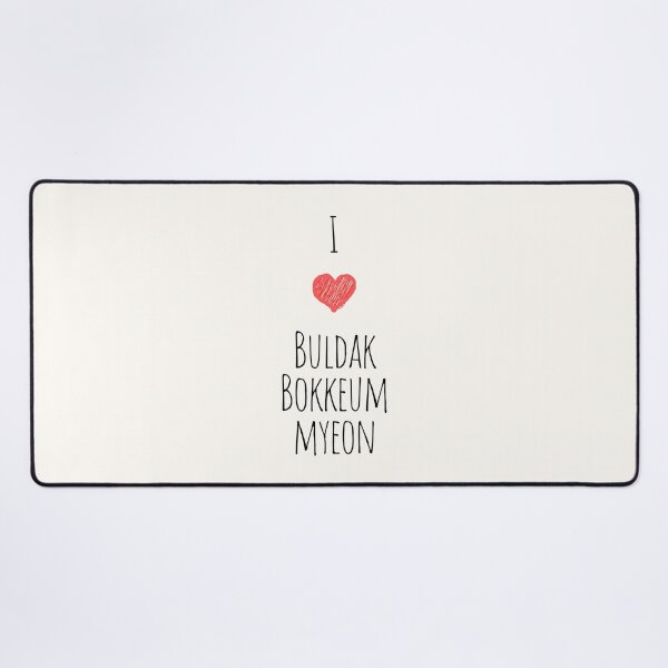 Item preview, I Love Buldak Bokkeum Meon, Korean Food, Savor the Flavors: Korean Food Delights designed and sold by iCherryRed.
