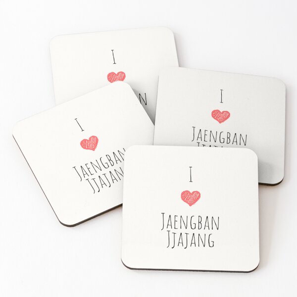 Item preview, I Love Jaengban Jjajang, Korean Food, Savor the Flavors: Korean Food Delights designed and sold by iCherryRed.