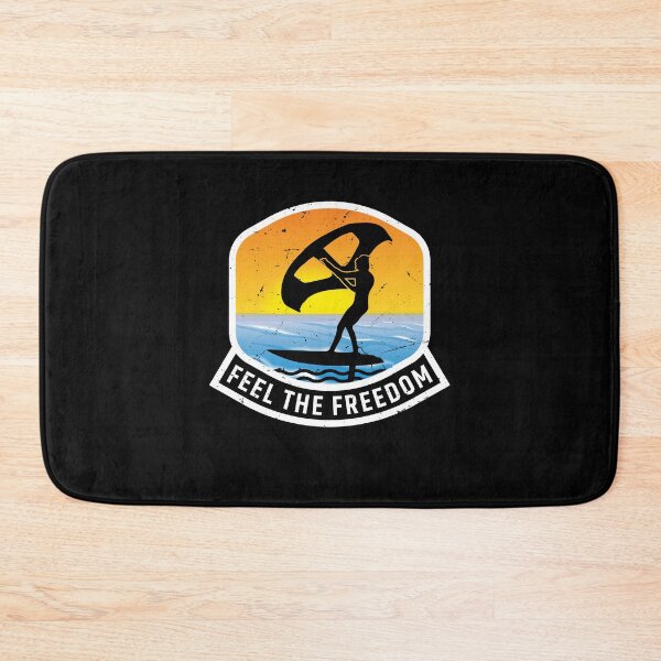 Item preview, Feel the Freedom Vintage Retro Wing Foil Wing Surf Wingfoiler Wingsurfer designed and sold by LumbardaDesigns.