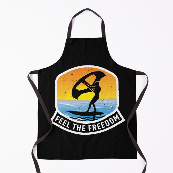 Item preview, Feel the Freedom Vintage Retro Wing Foil Wing Surf Wingfoiler Wingsurfer designed and sold by LumbardaDesigns.
