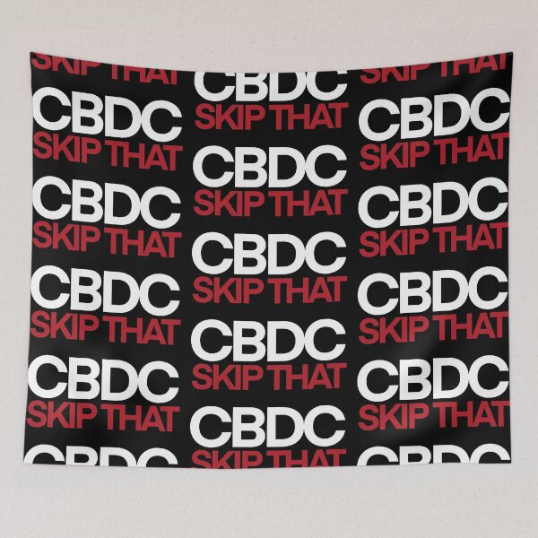 Item preview, Stay free reject cbdc, say no to cbdc, central bank digital currency, Britcoin  designed and sold by Giovanni-c.