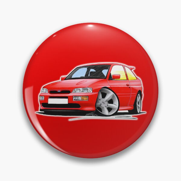 Item preview, Ford Escort RS Cosworth Red designed and sold by Yeomans Cartoons.