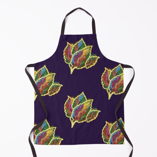Item preview, Glowing psychedelic leaves designed and sold by AllGenDesigns.