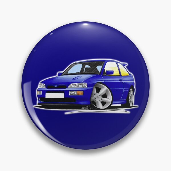 Item preview, Ford Escort RS Cosworth Blue designed and sold by Yeomans Cartoons.