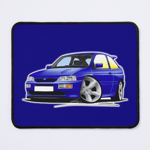 Item preview, Ford Escort RS Cosworth Blue designed and sold by Yeomans Cartoons.