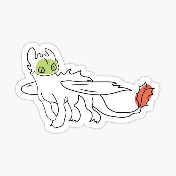 "Toothless - Minimalist One Line Design" Sticker for Sale by Necronder