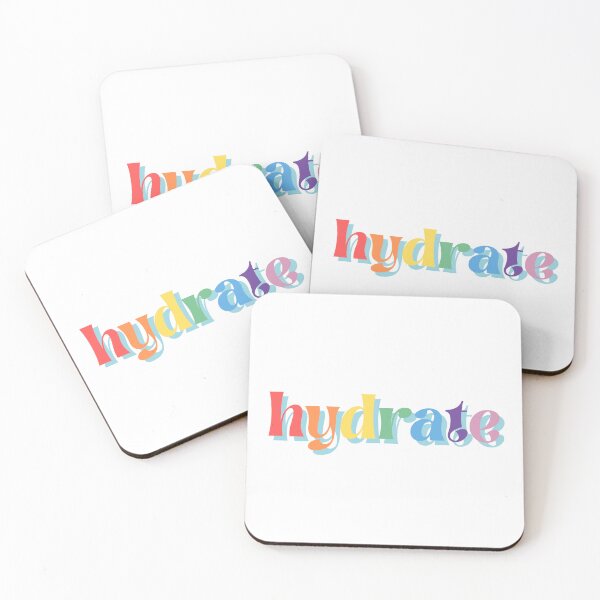 Item preview, hydrate bitch hydrate don't diedrate drink water gay rainbow aesthetic pride quote designed and sold by emcazalet.