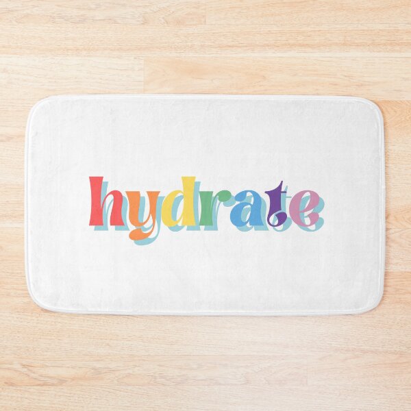 Item preview, hydrate bitch hydrate don't diedrate drink water gay rainbow aesthetic pride quote designed and sold by emcazalet.