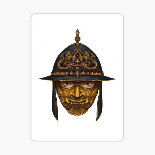 Thai Warrior helmet Sticker