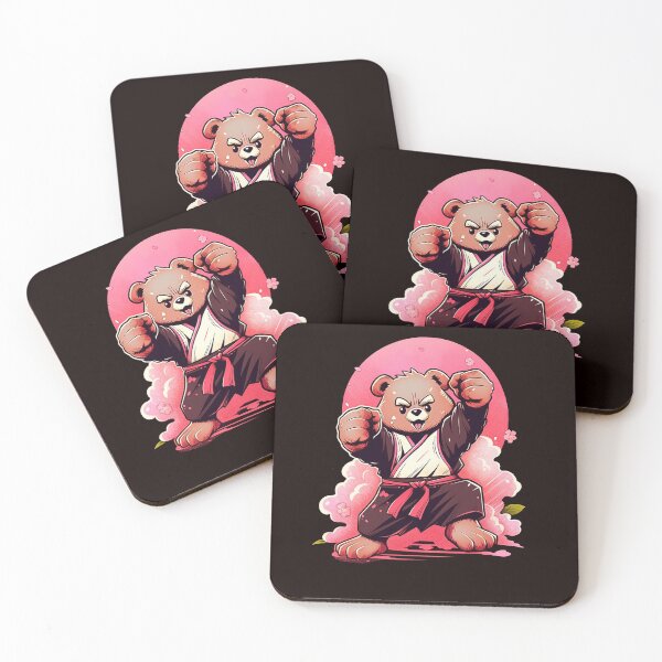 Item preview, Playful Kawaii Bear: Black Karategi Martial Arts Design designed and sold by Zandalus.