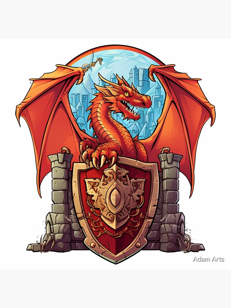 emblème du dragon rouge