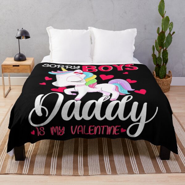 Item preview, Sorry Boys Daddy Is My Valentine Valentine's Day Unicorn designed and sold by Gabe Chalker.