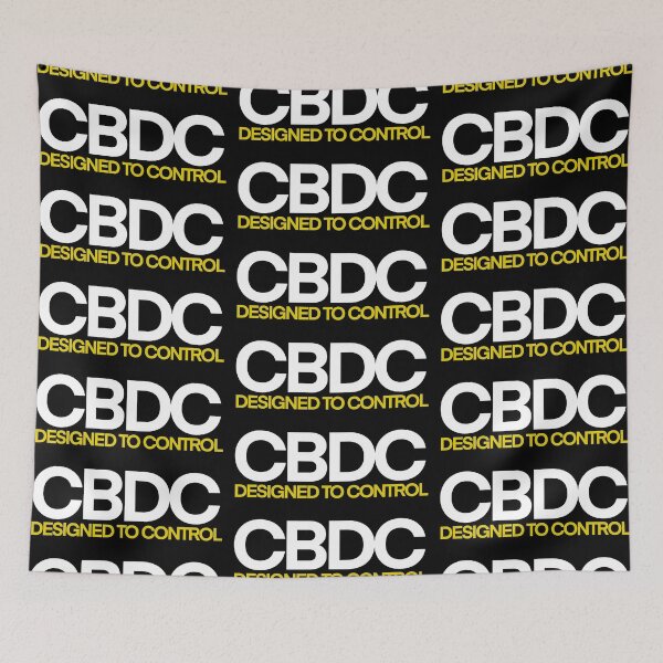 Item preview, Stay free reject cbdc, say no to cbdc, central bank digital currency, Britcoin  designed and sold by Giovanni-c.