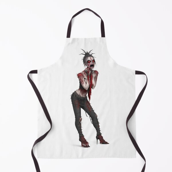 Item preview, A Creepy Gothic Horror Zombie Girl illustration designed and sold by Vintage Designs +.