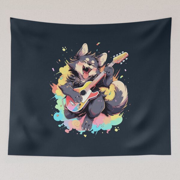 Item preview, Rockin' Canine: Dog Guitarist Anime Design designed and sold by Zandalus.