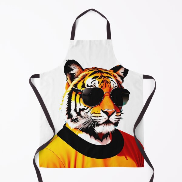 Item preview, Cool tiger in sunglasses wearing a t-shirt. Vibrant colors designed and sold by Harmonysens.