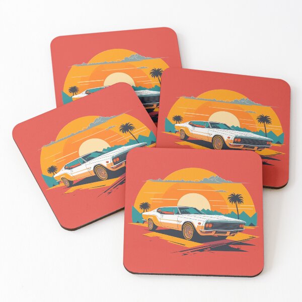 Item preview, "Sunset Wheels: A Retro Ride into Radiant Horizons" designed and sold by PRASIDSHETTY.